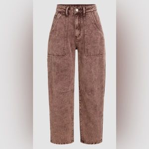 High Waist Straight Leg Jeans
